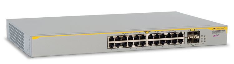 24-PORT MANAGED POE STACKABLE FAST ETHERNET SWITCH TWO COMBO SFP SLOT