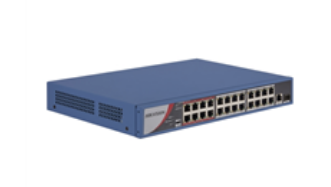 SWITCH 24 PUERTOS 24 X 100M, 1 RJ45 1000M,1SFP, PoE 225W, EXTENDER 250 MTS