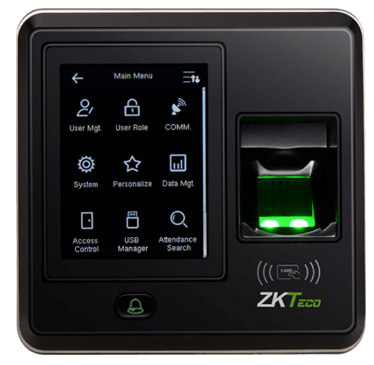 LECTOR BIOMETRICO DE CONTROL DE ACCESO, TIEMPO Y ASISTENCIA CON PANTALLA TFT LCD de 2”. 