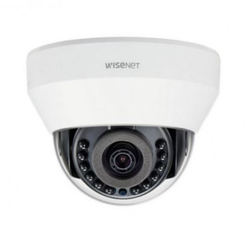 L series indoor dome camera, 2MP @ 30fps,3mm fixed focal lens (102°), Double codec H.264/MJPEG, Wisestream II, 120dB WDR, IR LEDs, hallway view, SD card, PoE
