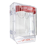 Stopper without horn for surface mount pull stations (protector estacion manual)